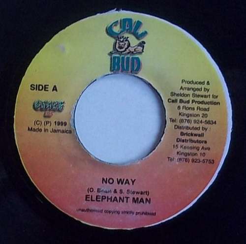 Cover Elephant Man - No Way (7) Schallplatten Ankauf