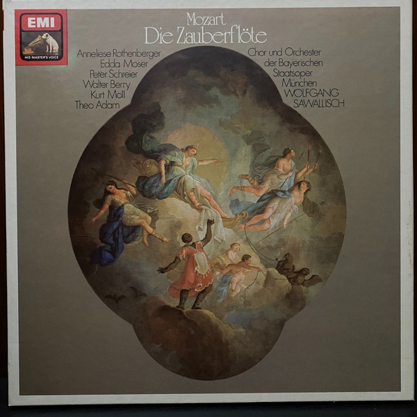 Bild Mozart* / Anneliese Rothenberger, Edda Moser, Peter Schreier, Walter Berry, Kurt Moll, Theo Adam / Chor* Und Orchester der Bayerischen Staatsoper*, Wolfgang Sawallisch - Die Zauberflöte (3xLP, Quad, RE + Box) Schallplatten Ankauf