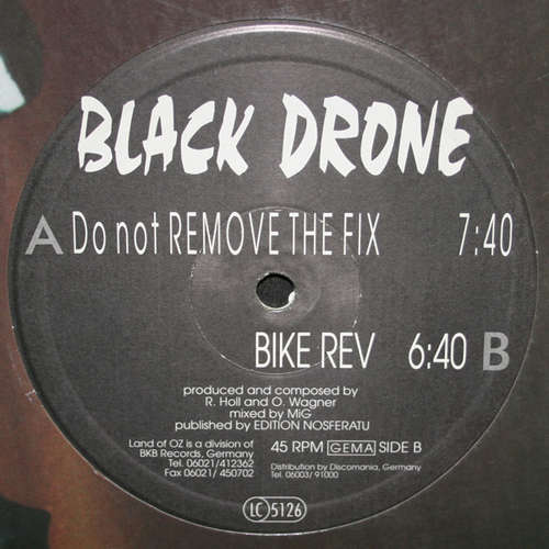Cover Black Drone - Do Not Remove The Fix / Bike Rev (12) Schallplatten Ankauf