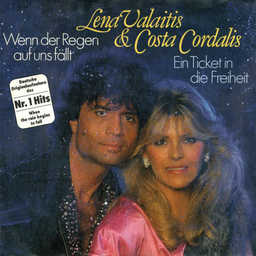 Cover Lena Valaitis & Costa Cordalis - Wenn Der Regen Auf Uns Fällt (7, Single) Schallplatten Ankauf