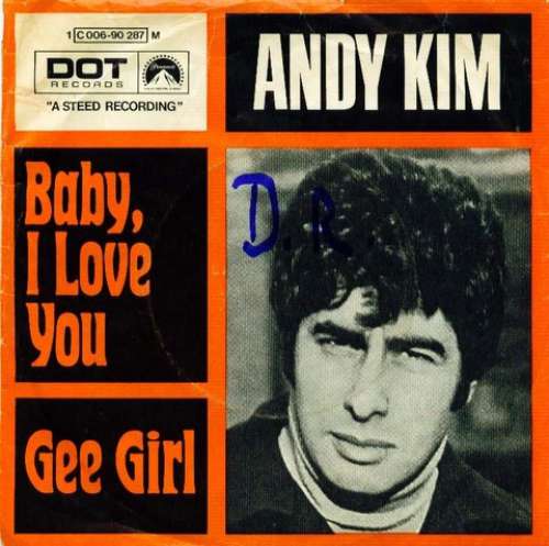 Cover Andy Kim - Baby, I Love You (7, Single, Mono) Schallplatten Ankauf