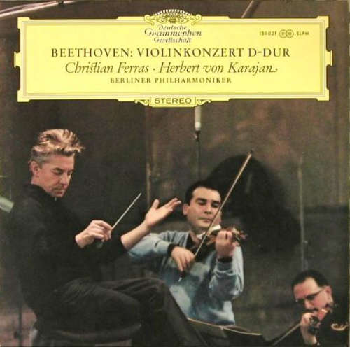 Cover Beethoven*, Christian Ferras, Herbert von Karajan, Berliner Philharmoniker - Violinkonzert D-Dur (LP) Schallplatten Ankauf