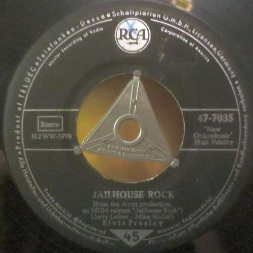 Bild Elvis Presley - Jailhouse Rock / Treat Me Nice (7, Single) Schallplatten Ankauf