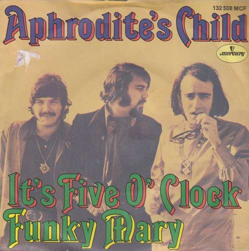 Cover Aphrodite's Child - It's Five O' Clock / Funky Mary (7, Single) Schallplatten Ankauf