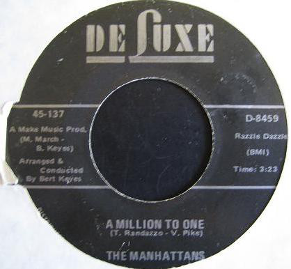 Cover The Manhattans* - A Million To One / Cry If You Wanna Cry (7, Single) Schallplatten Ankauf