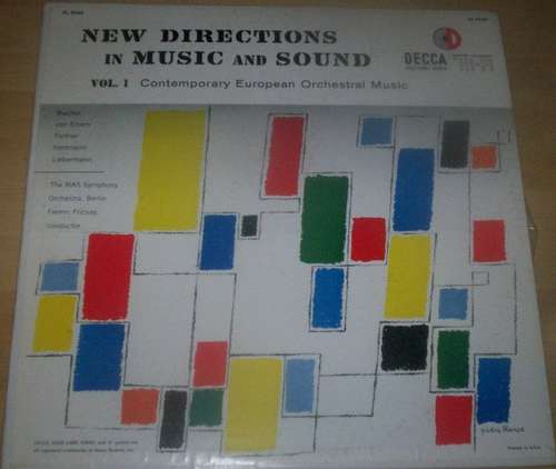 Cover New Directions In Music And Sound Vol. 1 - Contemporary European Orchestral Music Schallplatten Ankauf