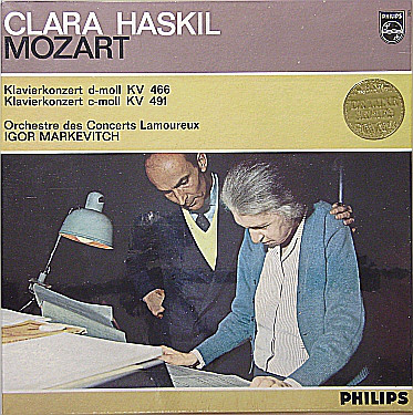 Cover Clara Haskil, Mozart*, Orchestre Des Concerts Lamoureux, Igor Markevitch - Klavierkonzert d-moll KV 466 / Klavierkonzert c-moll KV  491 (LP, Album, Mono) Schallplatten Ankauf
