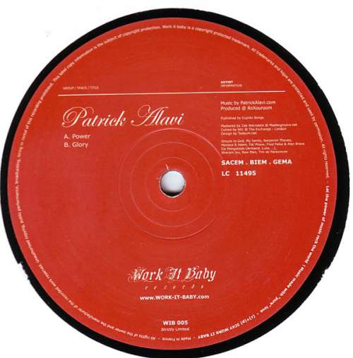 Cover Patrick Alavi - Power & Glory (12) Schallplatten Ankauf