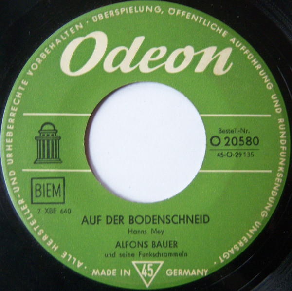 Bild Alfons Bauer Und Seine Funkschrammeln - Auf Der Bodenschneid / Wildschütz Jennerwein (7, Single, RE) Schallplatten Ankauf