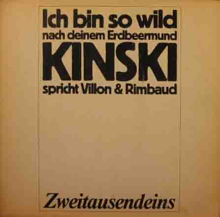 Bild Klaus Kinski - Kinski Spricht Villon Und Rimbaud 1 (LP, Album, Mono, RE) Schallplatten Ankauf