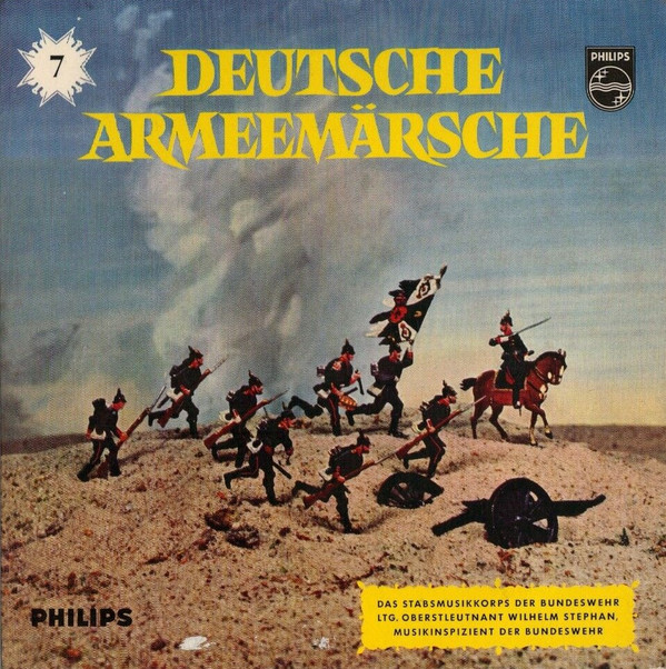 Cover Das Stabsmusikkorps Der Bundeswehr* Ltg. Oberstleutnant Wilhelm Stephan, Musikinspizient Der Bundeswehr* - Deutsche Armeemärsche 7. Folge (7, EP, Mono) Schallplatten Ankauf