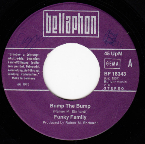 Cover Funky Family (3) - Bump The Bump (7, Single) Schallplatten Ankauf