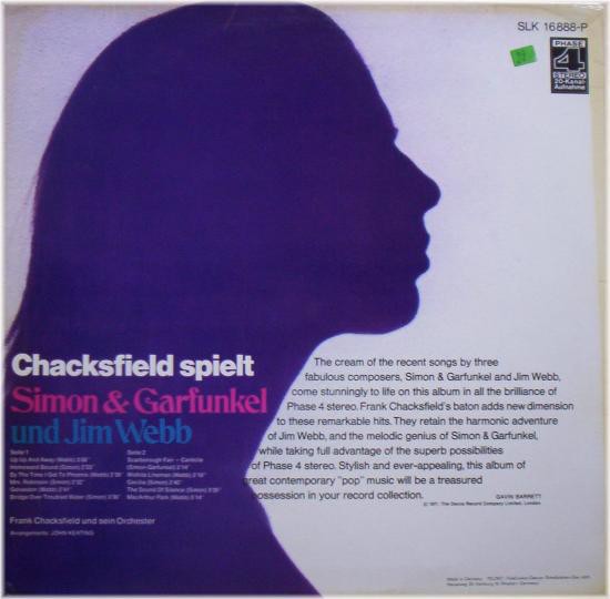 Cover Frank Chacksfield Und Sein Orchester* - Chacksfield Spielt Simon & Garfunkel Und Jim Webb (LP, Album) Schallplatten Ankauf