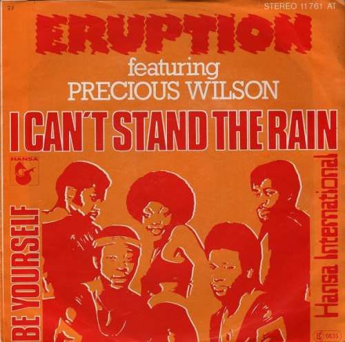 Cover Eruption (4) Featuring Precious Wilson - I Can't Stand The Rain (7, Single) Schallplatten Ankauf