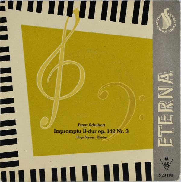 Cover Franz Schubert, Hugo Steurer - Impromptu B-dur Op.142 Nr.3 (7, Mono) Schallplatten Ankauf