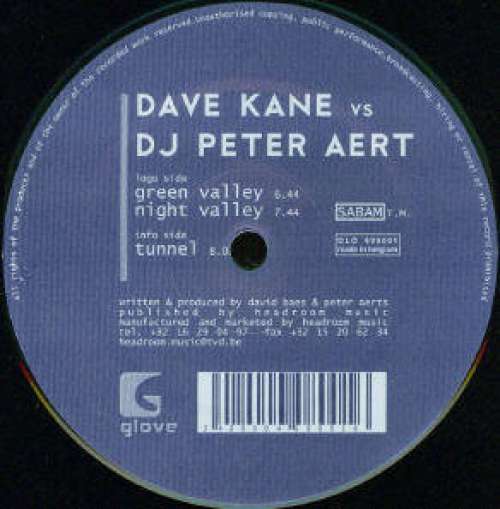 Cover Dave Kane vs DJ Peter Aert* - Green Valley / Night Valley / Tunnel (12) Schallplatten Ankauf