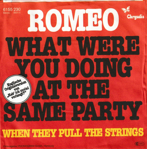 Bild Romeo (31) - When They Pull The Strings (7, Single) Schallplatten Ankauf