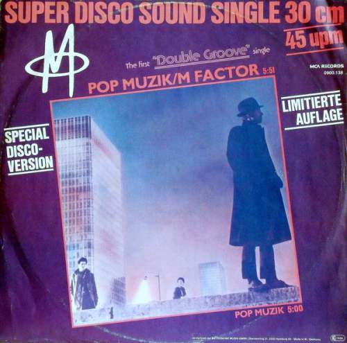 Cover M (2) - Pop Muzik / M Factor (Special Disco-Version) (12, Maxi, Ltd, Dou) Schallplatten Ankauf
