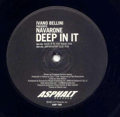 Cover Ivano Bellini Presents Navarone - Deep In It (12) Schallplatten Ankauf