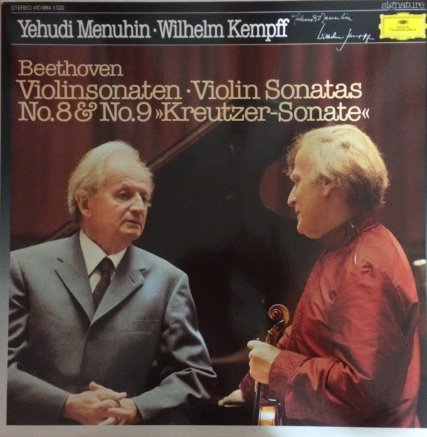 Bild Yehudi Menuhin & Wilhelm Kempff, Beethoven* - Violinsonaten No.8 & No.9 »Kreutzer-Sonate« (LP, RE) Schallplatten Ankauf