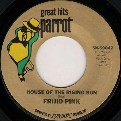 Cover Frijid Pink - House Of The Rising Sun / Heartbreak Hotel (7, Single, Styrene) Schallplatten Ankauf