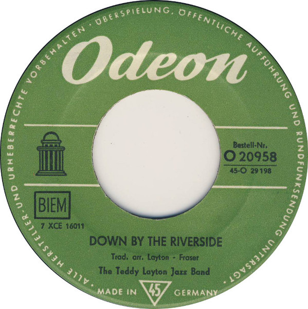 Cover The Teddy Layton Jazz Band - Down By The Riverside (7, Single) Schallplatten Ankauf