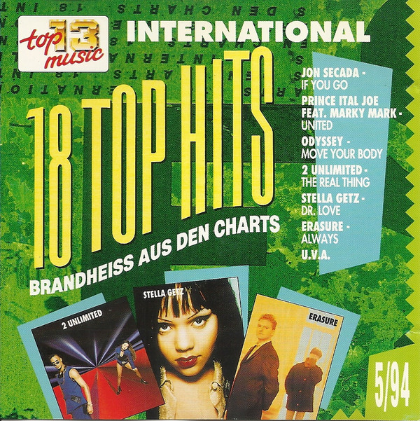 Cover Various - 18 Top Hits International 5/94 (CD, Comp) Schallplatten Ankauf