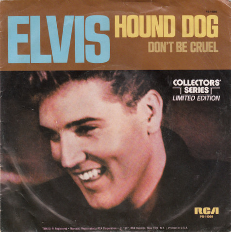 Cover Elvis Presley - Hound Dog / Don't Be Cruel (7, Single, Mono, Ltd, RE, Styrene) Schallplatten Ankauf