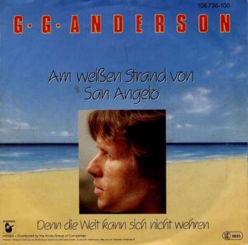 Cover G.G. Anderson - Am Weißen Strand Von San Angelo (7, Single) Schallplatten Ankauf