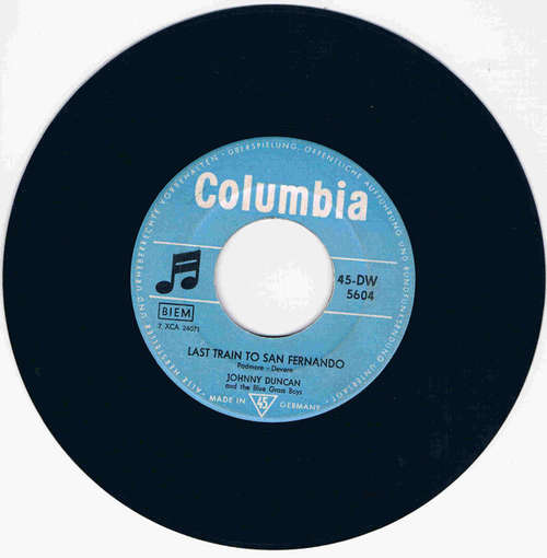 Cover Johnny Duncan And The Blue Grass Boys* - Last Train To San Fernando (7, Single, Mono) Schallplatten Ankauf