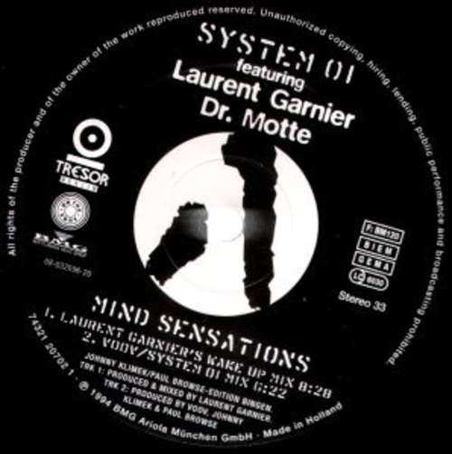 Cover System 01 Featuring Laurent Garnier, Dr. Motte - Mind Sensations (12) Schallplatten Ankauf