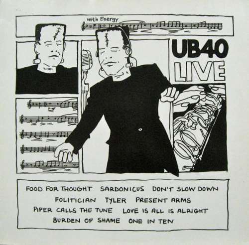 Cover UB40 - Live (LP, Album) Schallplatten Ankauf