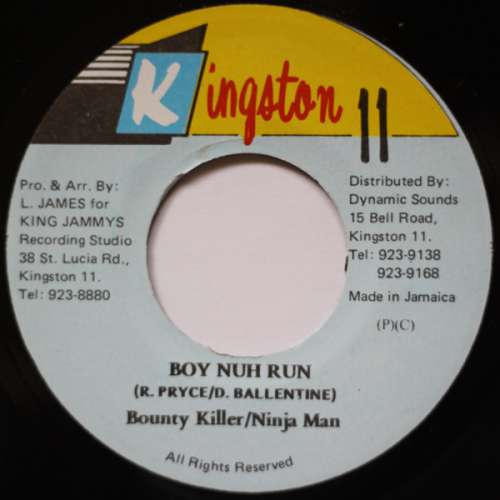 Cover Bounty Killer & Ninjaman - Boy Nuh Run (7, RP) Schallplatten Ankauf