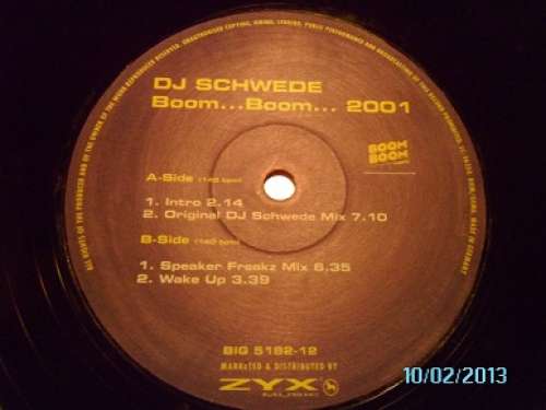 Cover DJ Schwede - Boom...Boom... 2001 (12) Schallplatten Ankauf