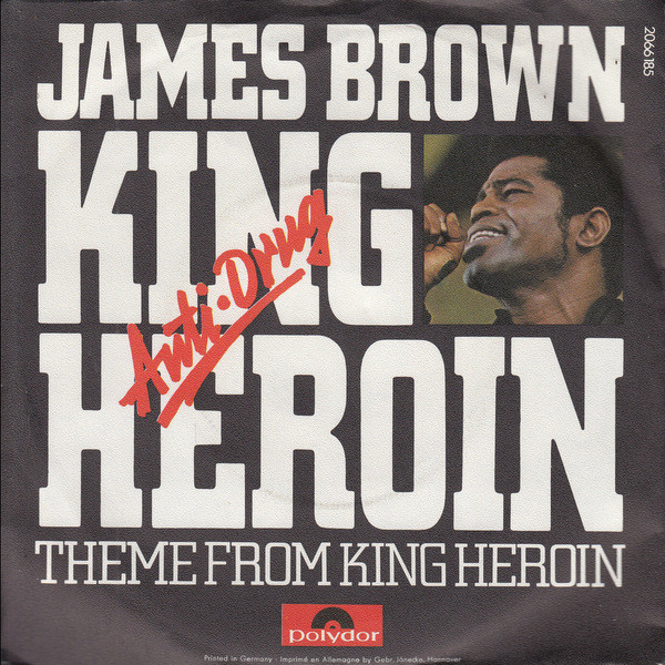Cover James Brown - King Heroin / Theme From King Heroin (7, Single) Schallplatten Ankauf