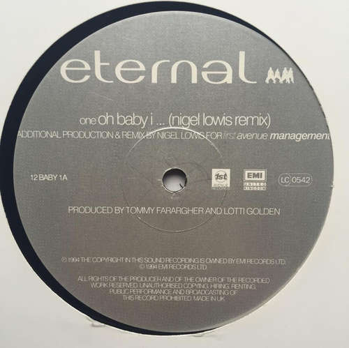 Cover Eternal (2) - Oh Baby I... / Sweet Funky Thing (12) Schallplatten Ankauf