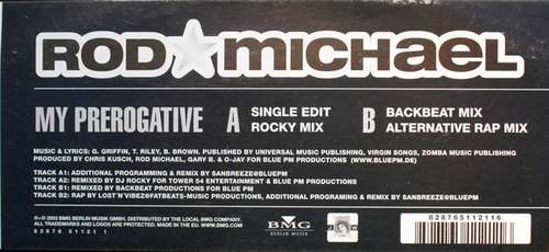 Cover Rod Michael - My Prerogative (12) Schallplatten Ankauf