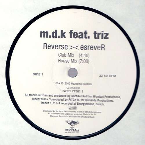 Cover M.D.K.* Feat. Triz - Reverse >< EsreveR (12) Schallplatten Ankauf