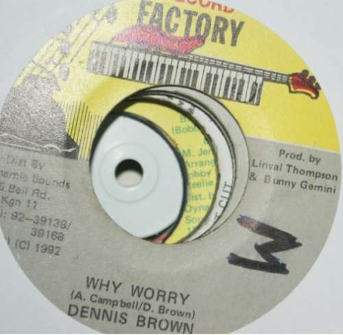 Cover Dennis Brown - Why Worry (7) Schallplatten Ankauf