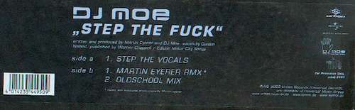 Cover DJ Moe - Step The Fuck (12, Promo) Schallplatten Ankauf