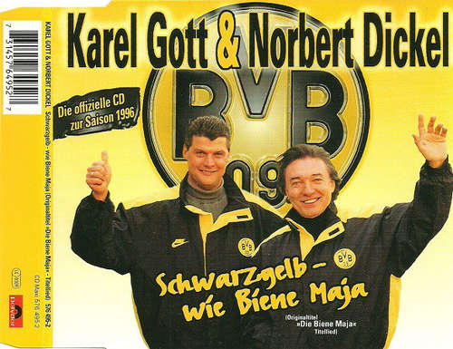 Cover Karel Gott & Norbert Dickel - Schwarzgelb - Wie Biene Maja (CD, Maxi) Schallplatten Ankauf