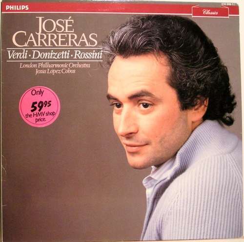 Cover José Carreras - Verdi  Donizetti Rossini (LP, RE) Schallplatten Ankauf