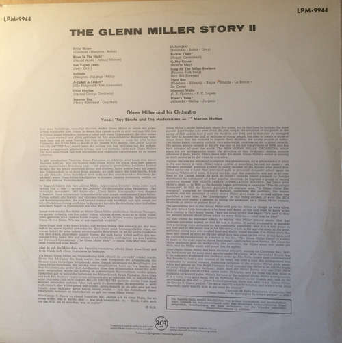 Cover Glenn Miller - The Glenn Miller Story II (LP, Comp, Mono) Schallplatten Ankauf