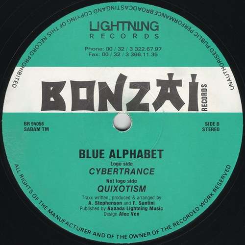 Cover Blue Alphabet - Cybertrance (12) Schallplatten Ankauf