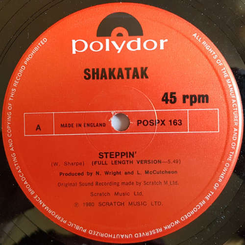 Cover Shakatak - Steppin' (12) Schallplatten Ankauf