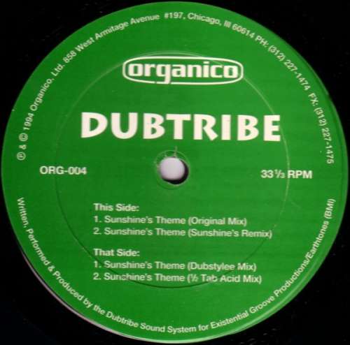 Cover Dubtribe* - Sunshine's Theme (12) Schallplatten Ankauf