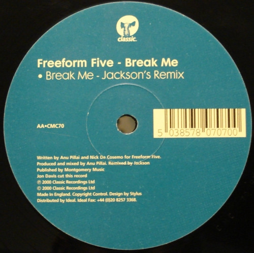 Cover Freeform Five - Break Me (Remixes) (12) Schallplatten Ankauf