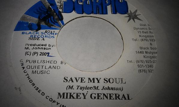 Cover Mikey General - Save My Soul (7) Schallplatten Ankauf