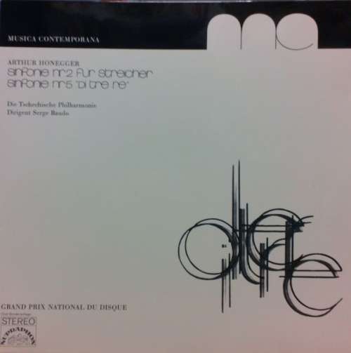 Cover Arthur Honegger - Sinfonie Nr.2 Für Streicher - Sinfonie Nr.5 Di Tre Re (LP) Schallplatten Ankauf
