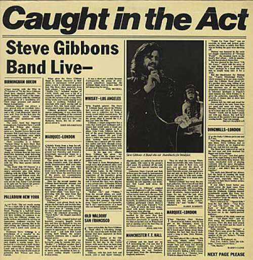 Cover Steve Gibbons Band - Caught In The Act (LP, Album) Schallplatten Ankauf